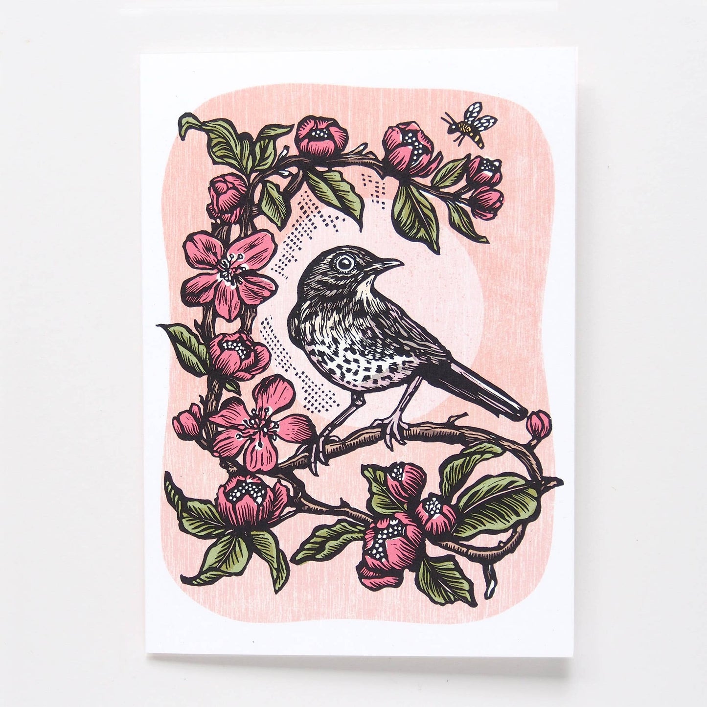 Card - Linocut - In the Orchard