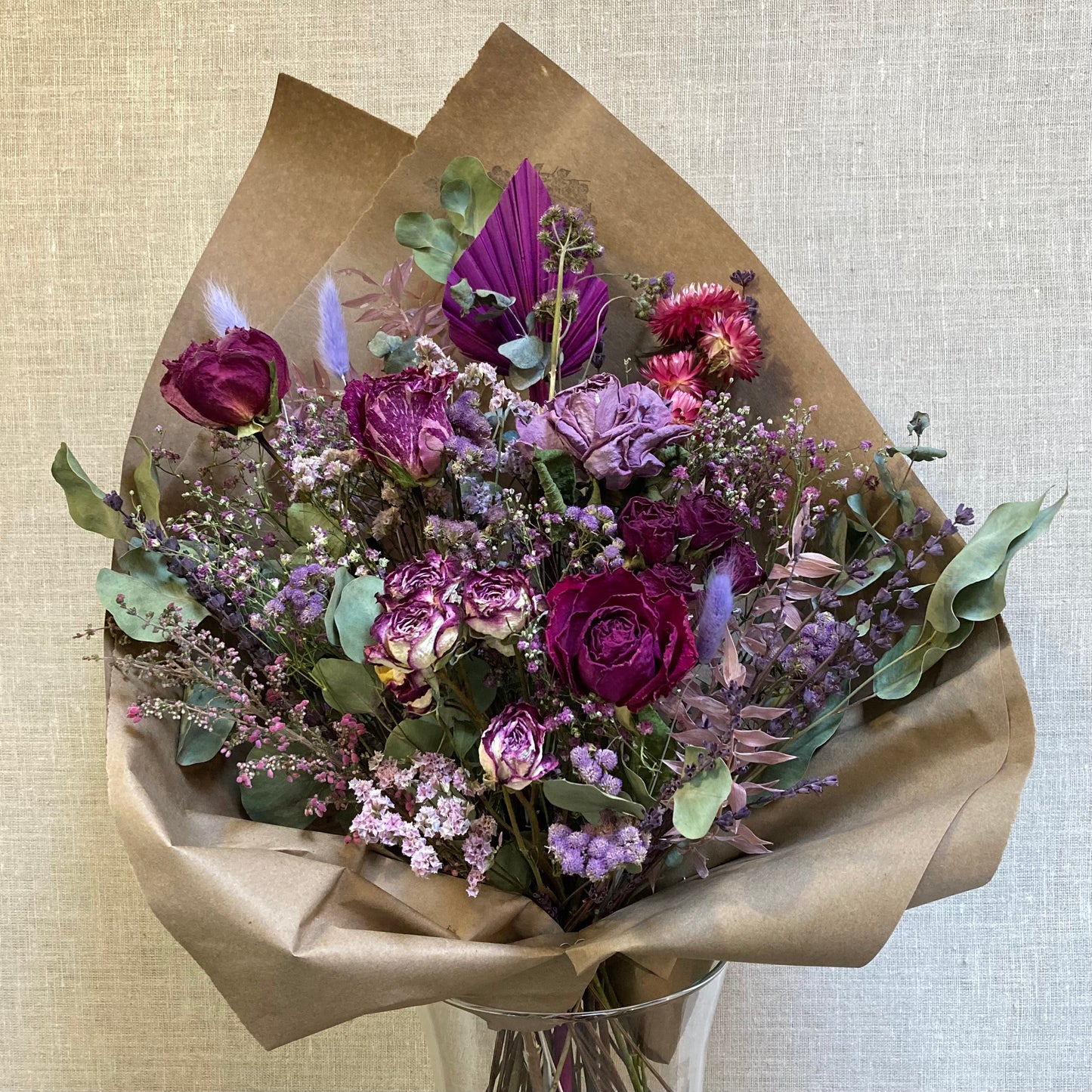 I FIORI Dried Everlasting Bouquet - Purple