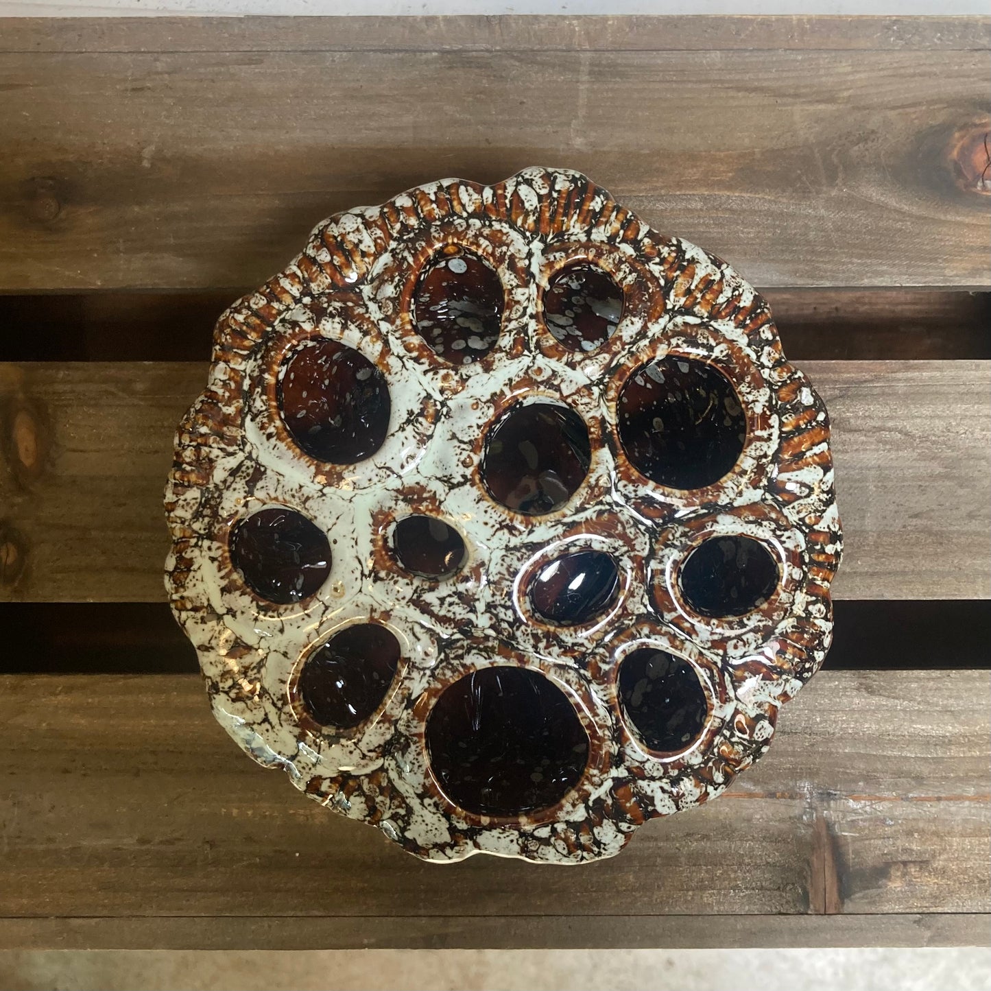 Ceramic Vase with Built in Frog