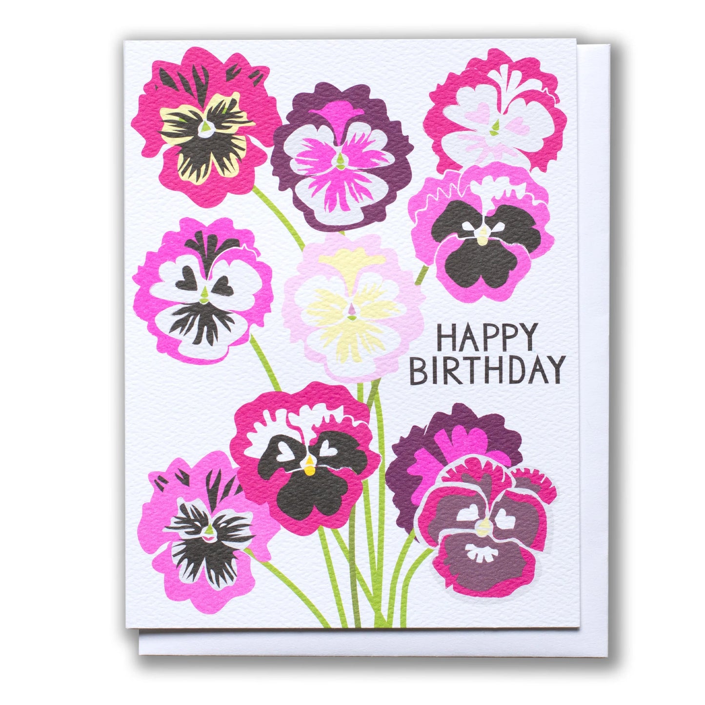 Card: Birthday Happy Pansy