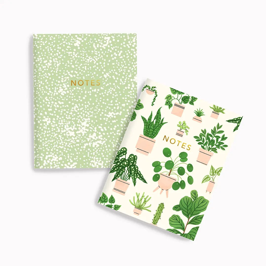 Notebook: Sage Safari & Houseplants Set