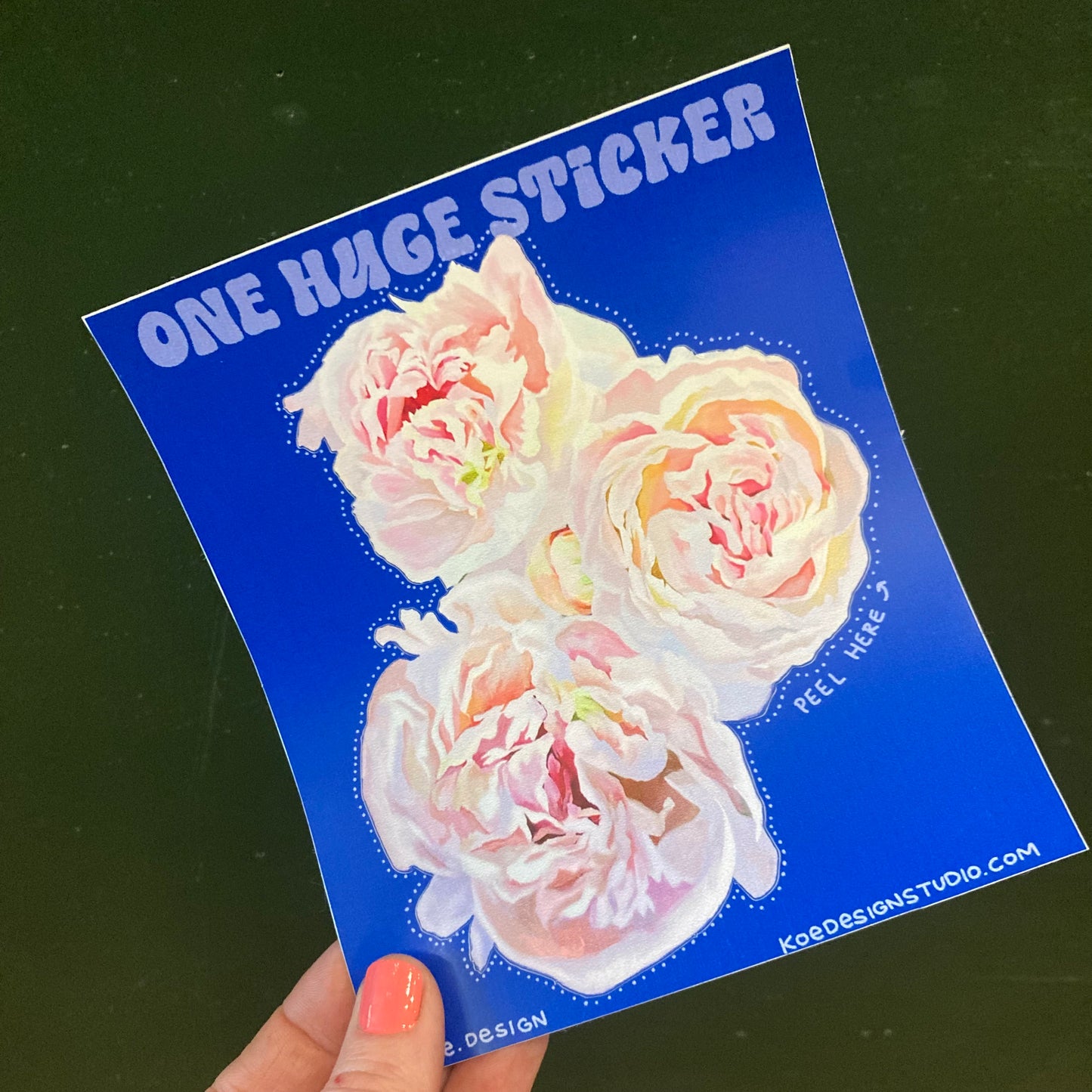 Sticker - Large Flower Koe Design