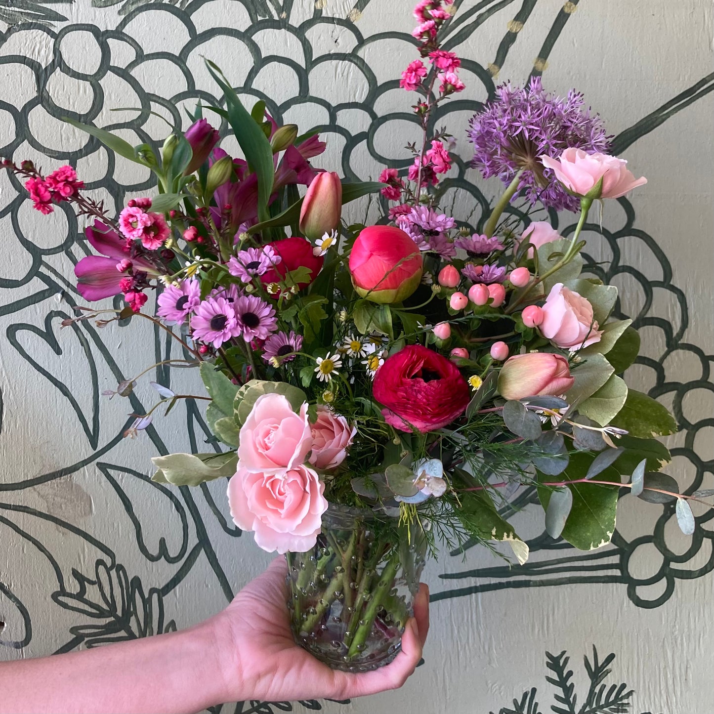 I FIORI Mother’s Day Polka Dot Vase