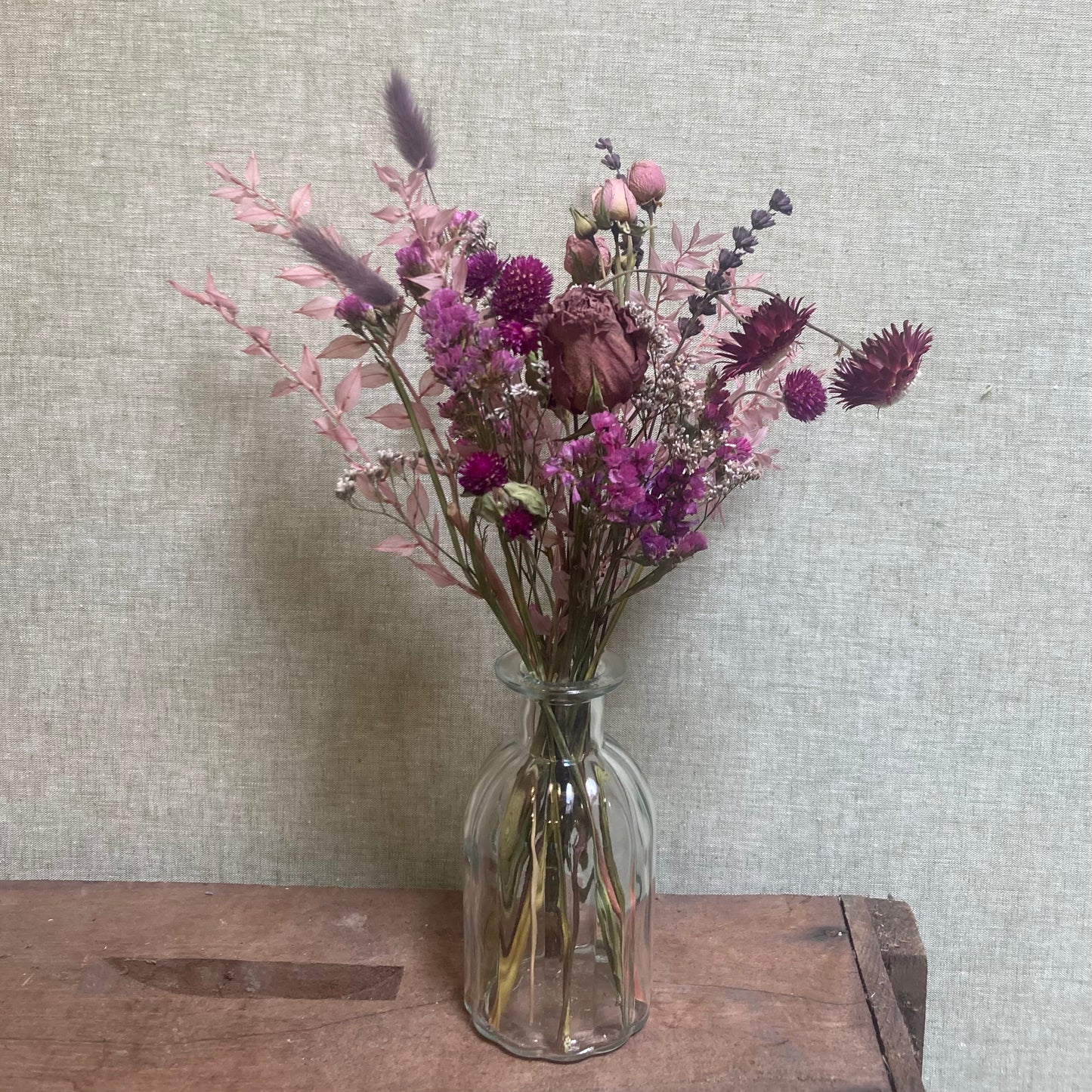 I FIORI Dried Everlasting Vase - Berry