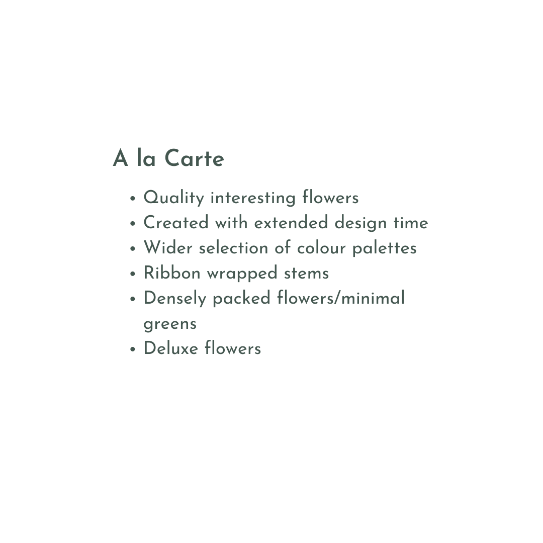 I FIORI A La Carte Wedding Bouquet