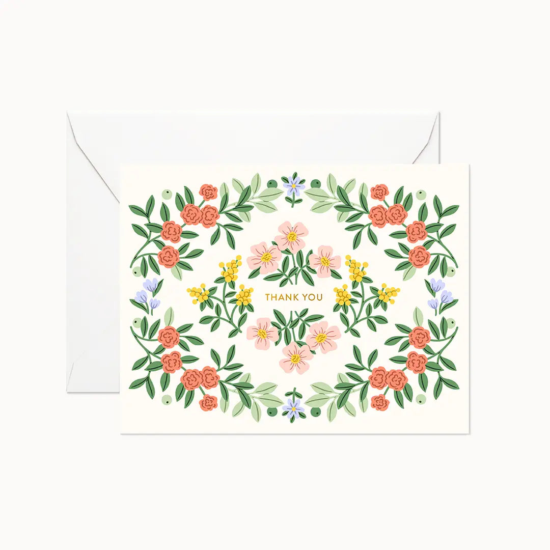 Card: Thank You - Thank you - Mixed Floral