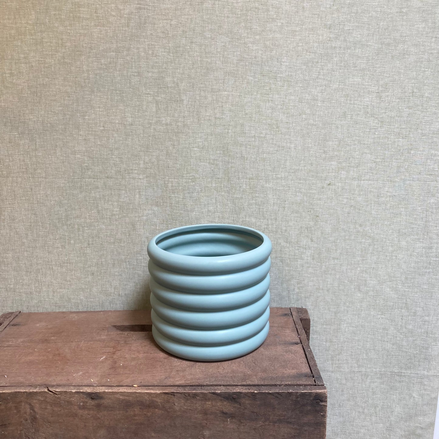 Ceramic Pot - Green Pastel Cloud