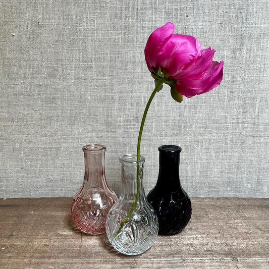 Bud vase - Patterned Glass