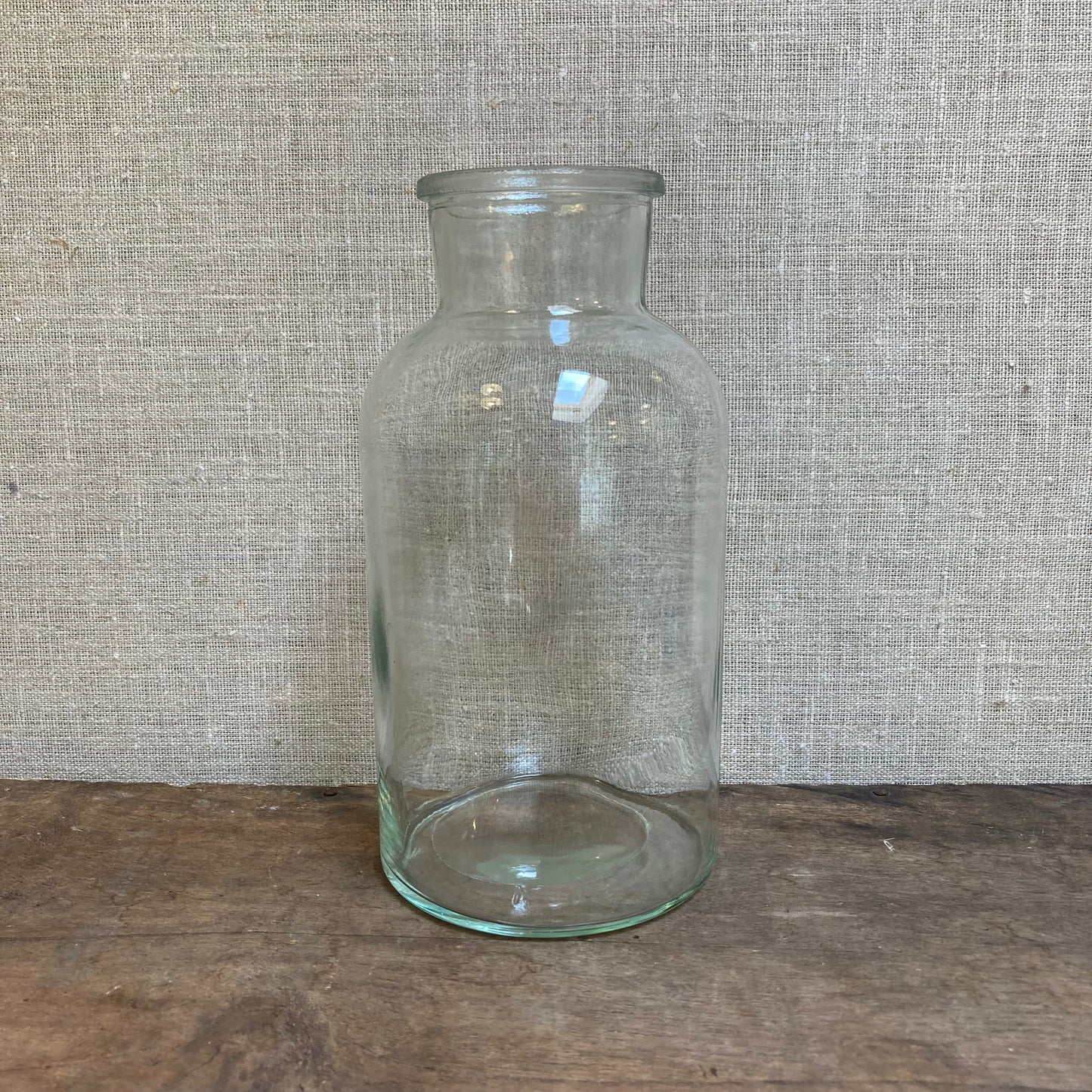 Glass Milk Bottle Vase for Bouquets