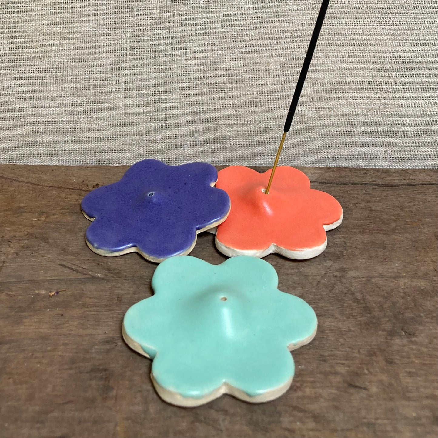 Ceramic - Incense Holder - Flower