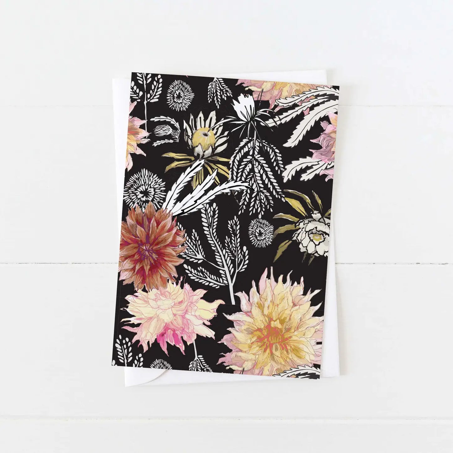 Card: Black Dahlia