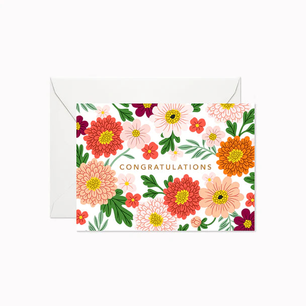 Card: Mini Flower Card - Congratulations