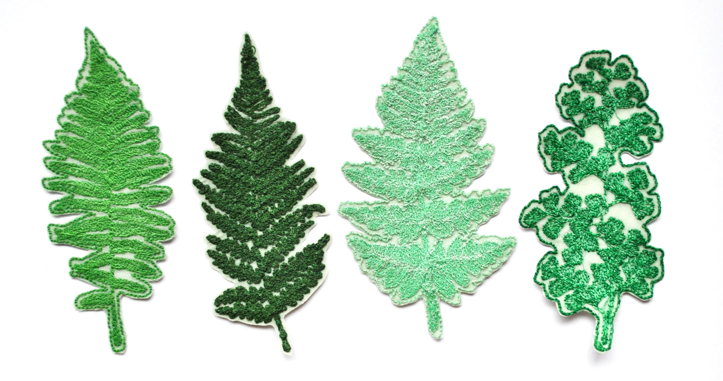 Embroidered Patches - Ferns