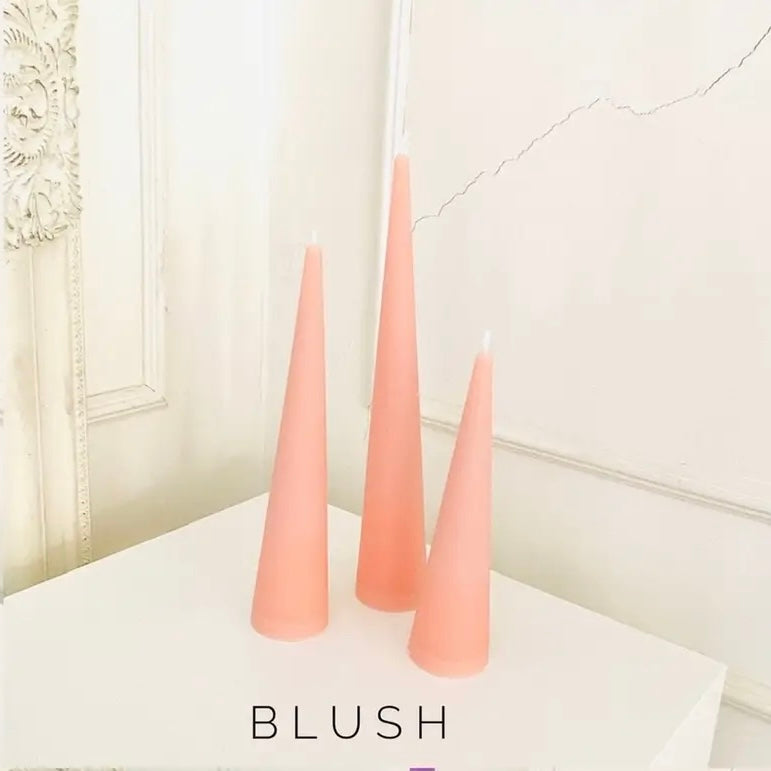Beeswax Candle - Cone - Coloured Wax