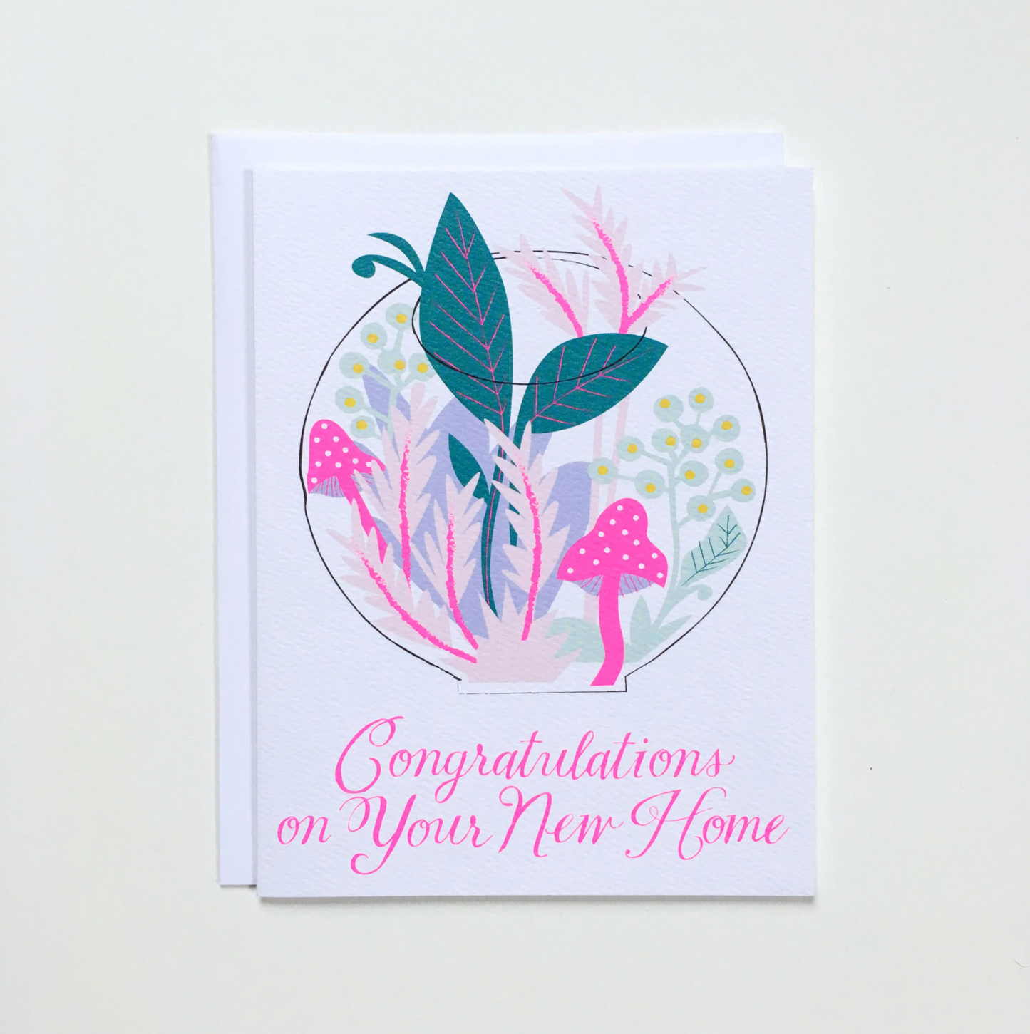 Card: New Home with Mushrooms