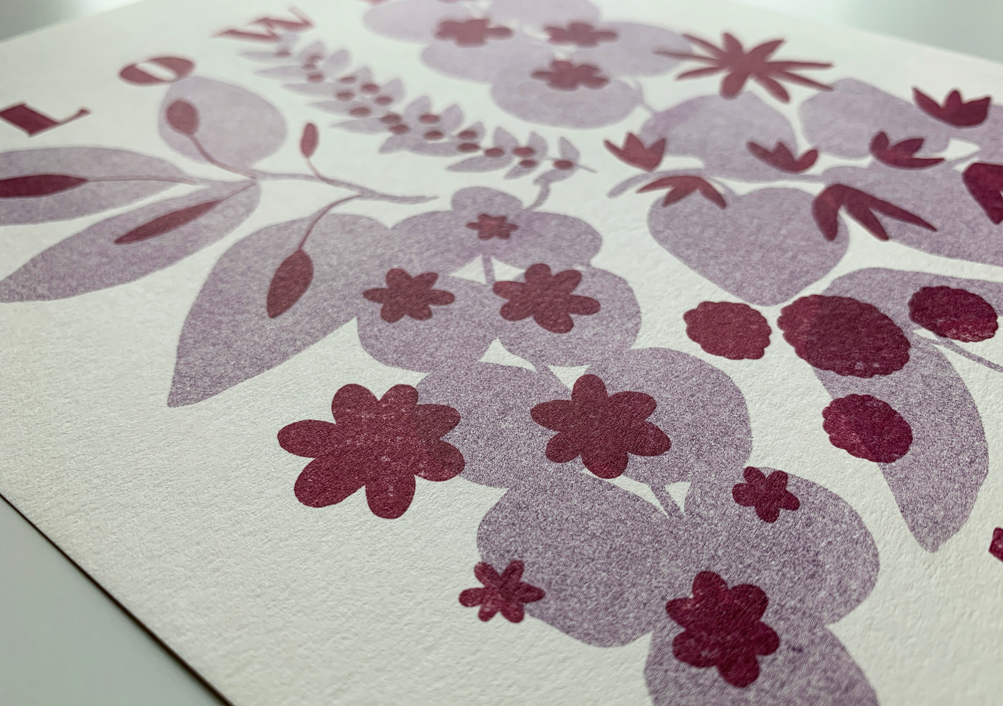 Riso Print: Flower Garden