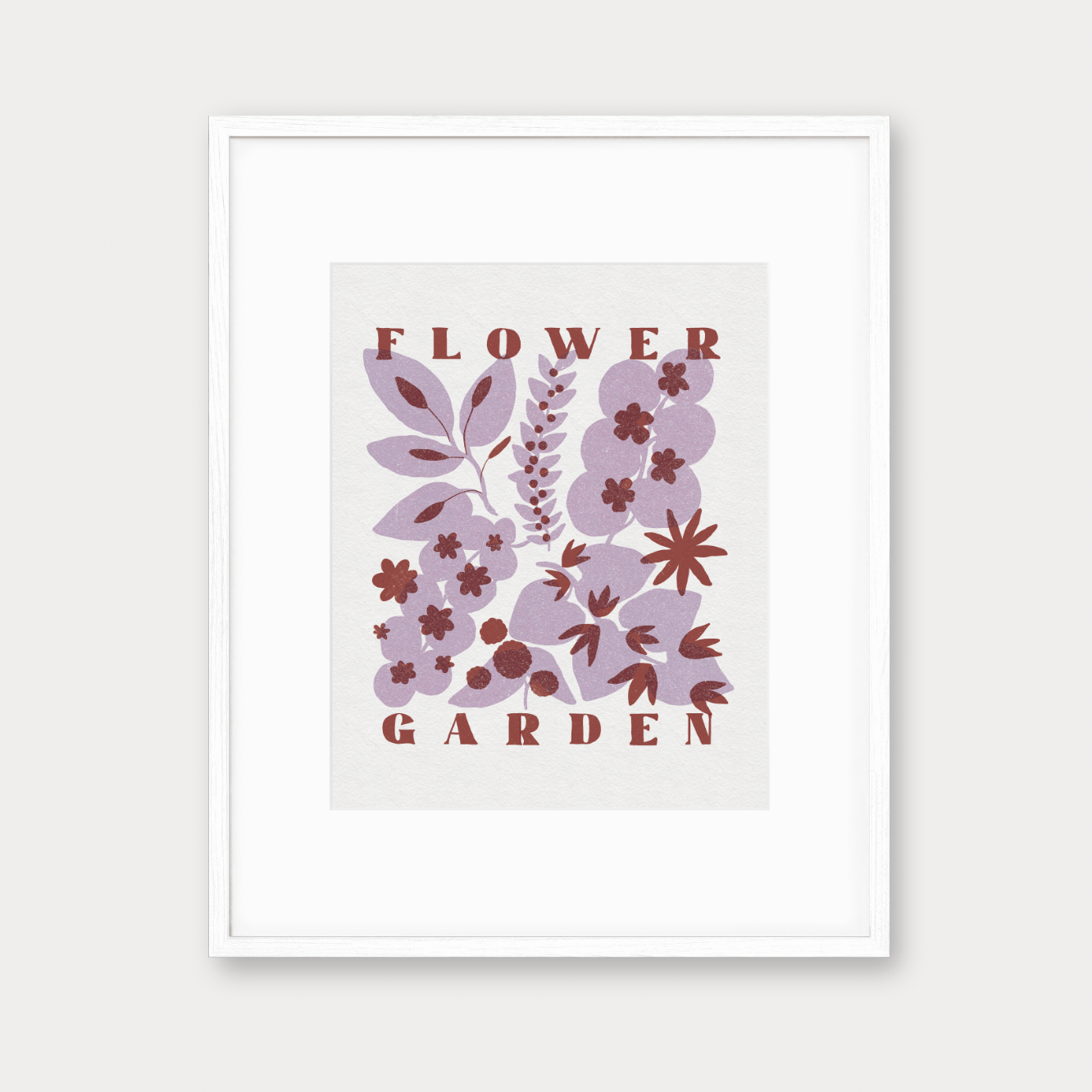 Riso Print: Flower Garden