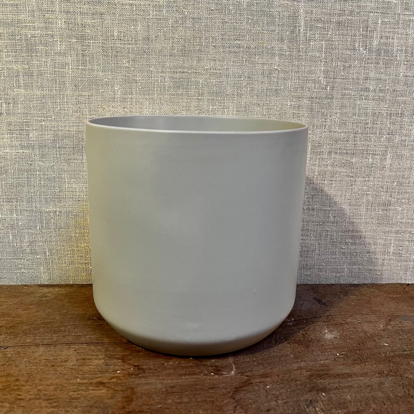 Ceramic Pot - Grey Cylinder