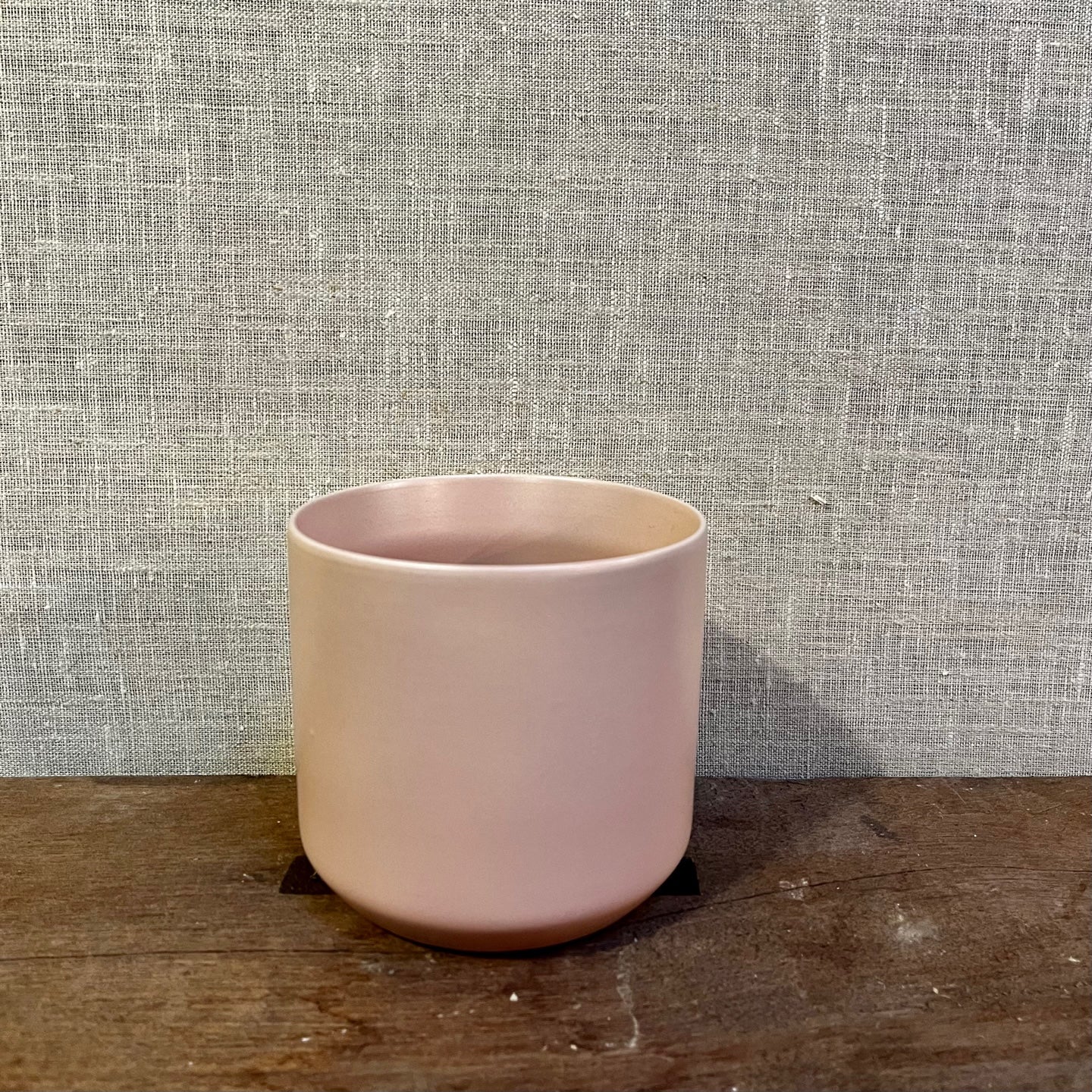 Ceramic Pot - Pale Pink Cylinder