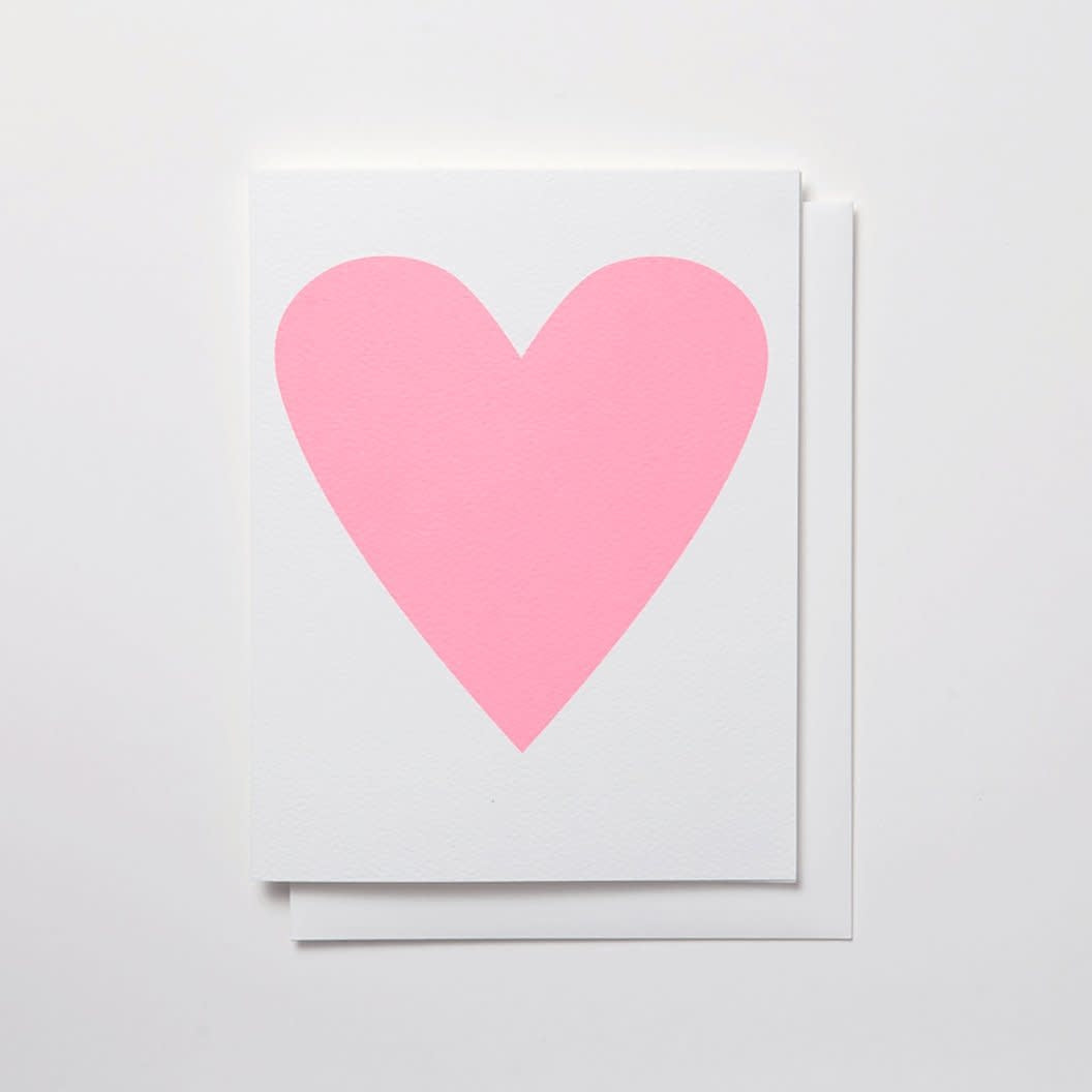 Card: Heart Pink