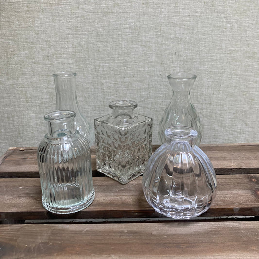 Bud vase - Patterned Glass