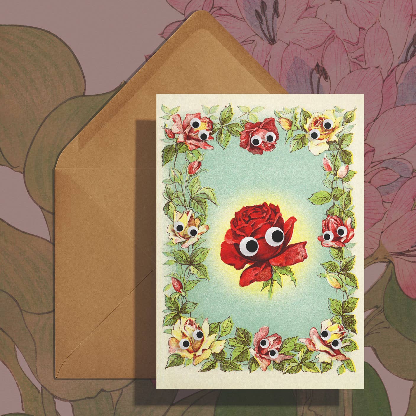 Card - Googly Border