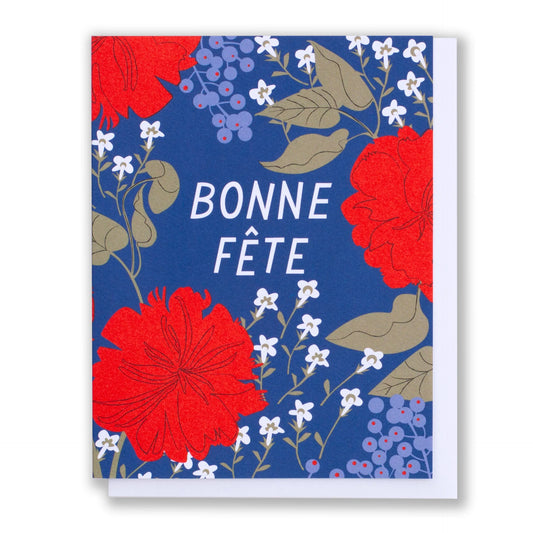 Card: Happy birthday - Bonne Fête