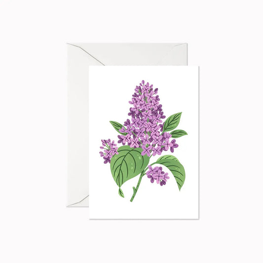 Card: Mini Flower Card - Purple Lilac