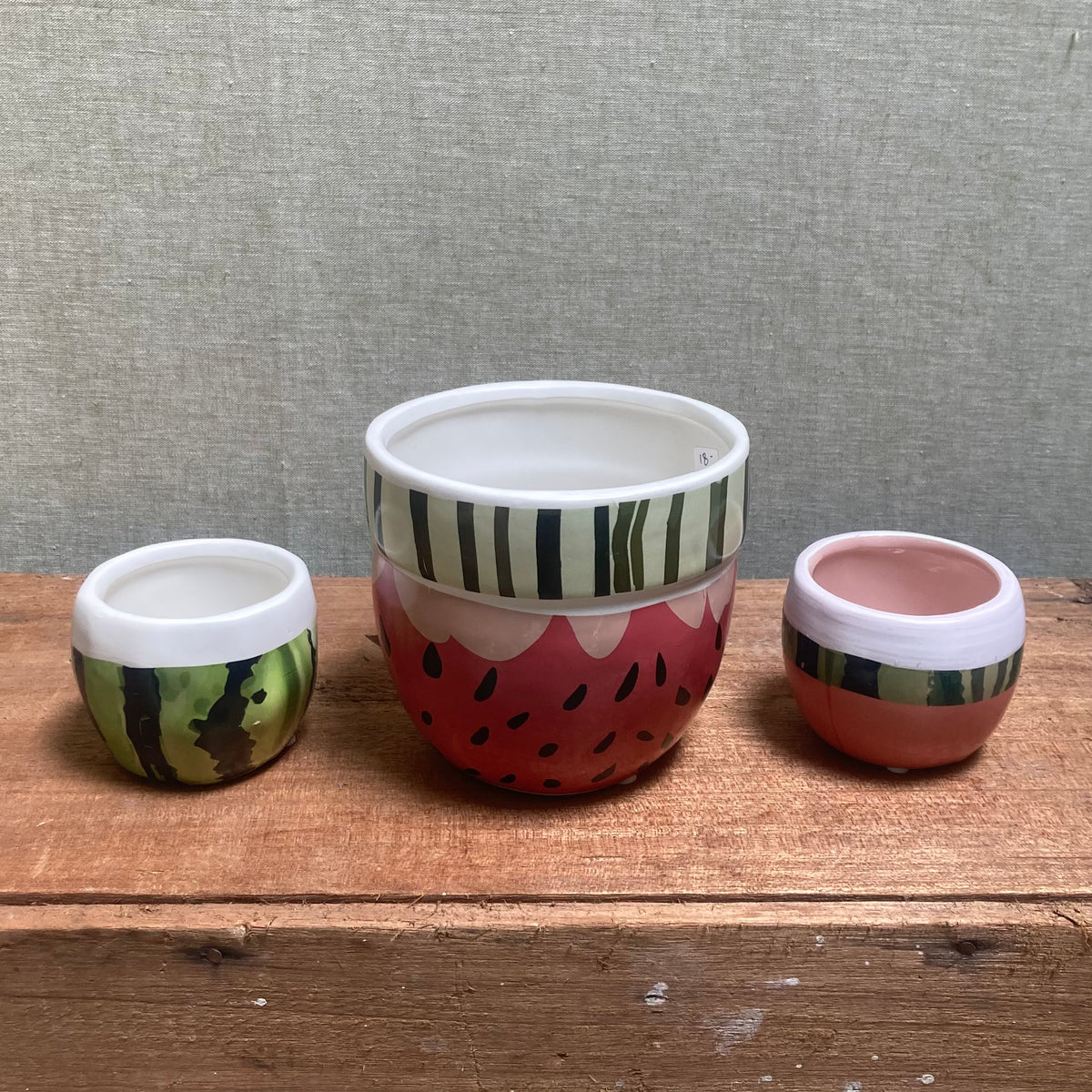Ceramic Pot - Watermelon