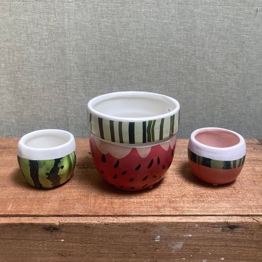Ceramic Pot - Watermelon