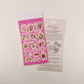 Vintage Orchid Vinyl KissCut Stickers – Botanical Flowers