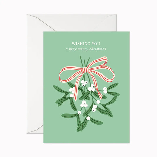 Card: Holiday - Merry Christmas Mistletoe