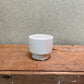 Ceramic Pot - White Mini Ridged