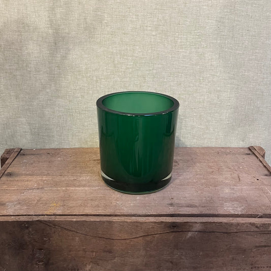 Glass Pot - Dark Green