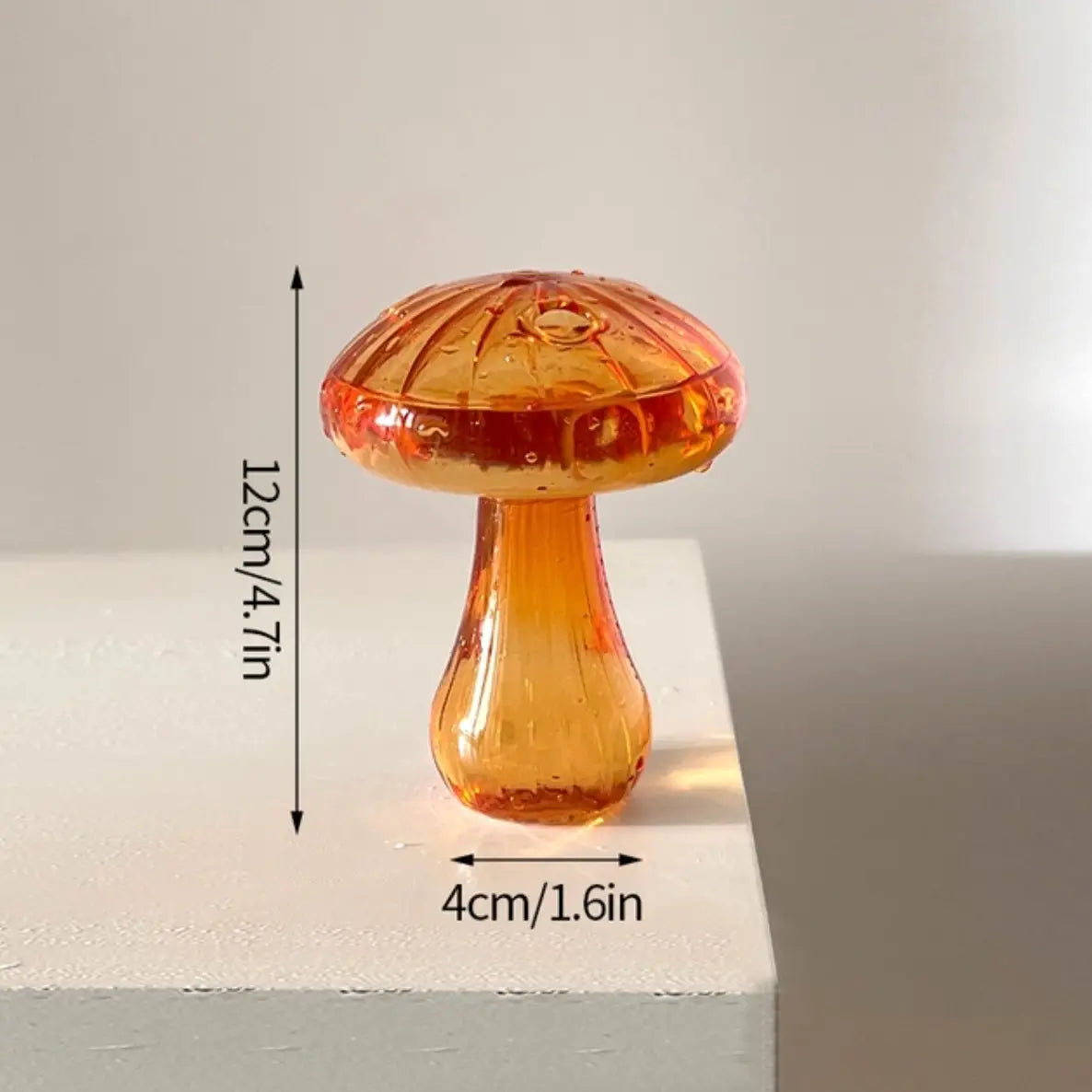 Bud Vase - Coloured Glass Mushroom