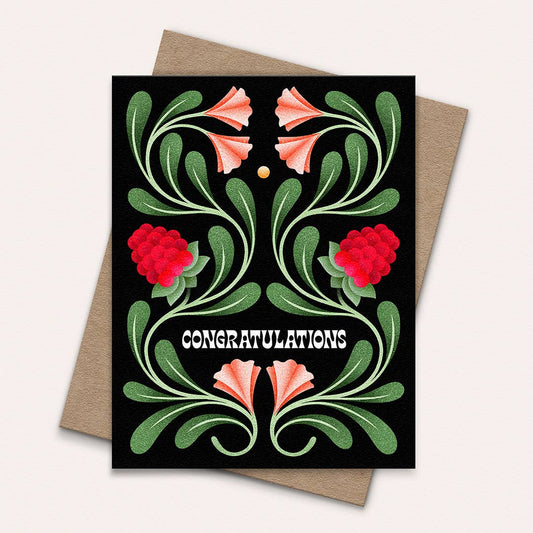 Card - Congratulations - Raspberry