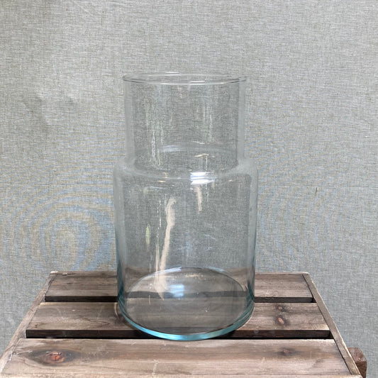 Large Glass Statement Vase - Clear