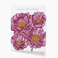 Card - Birthday - Linocut - Poppies