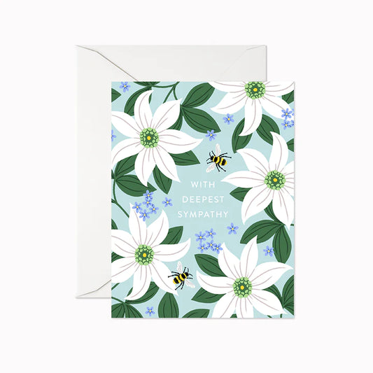 Card: Sympathy - White Flower