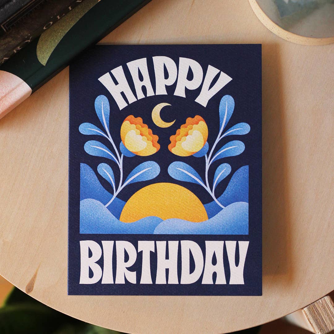 Card - Birthday - Blue Moon