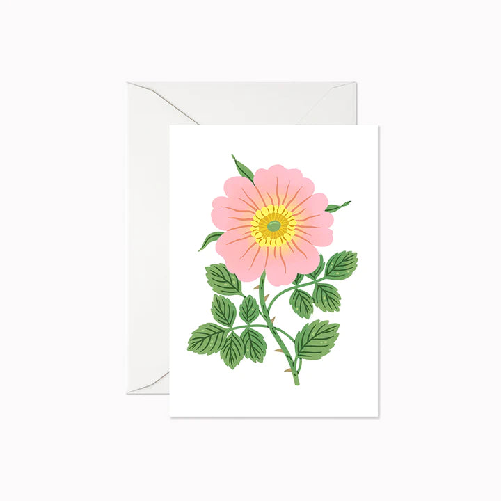 Card: Mini Flower Card - Pink Rose