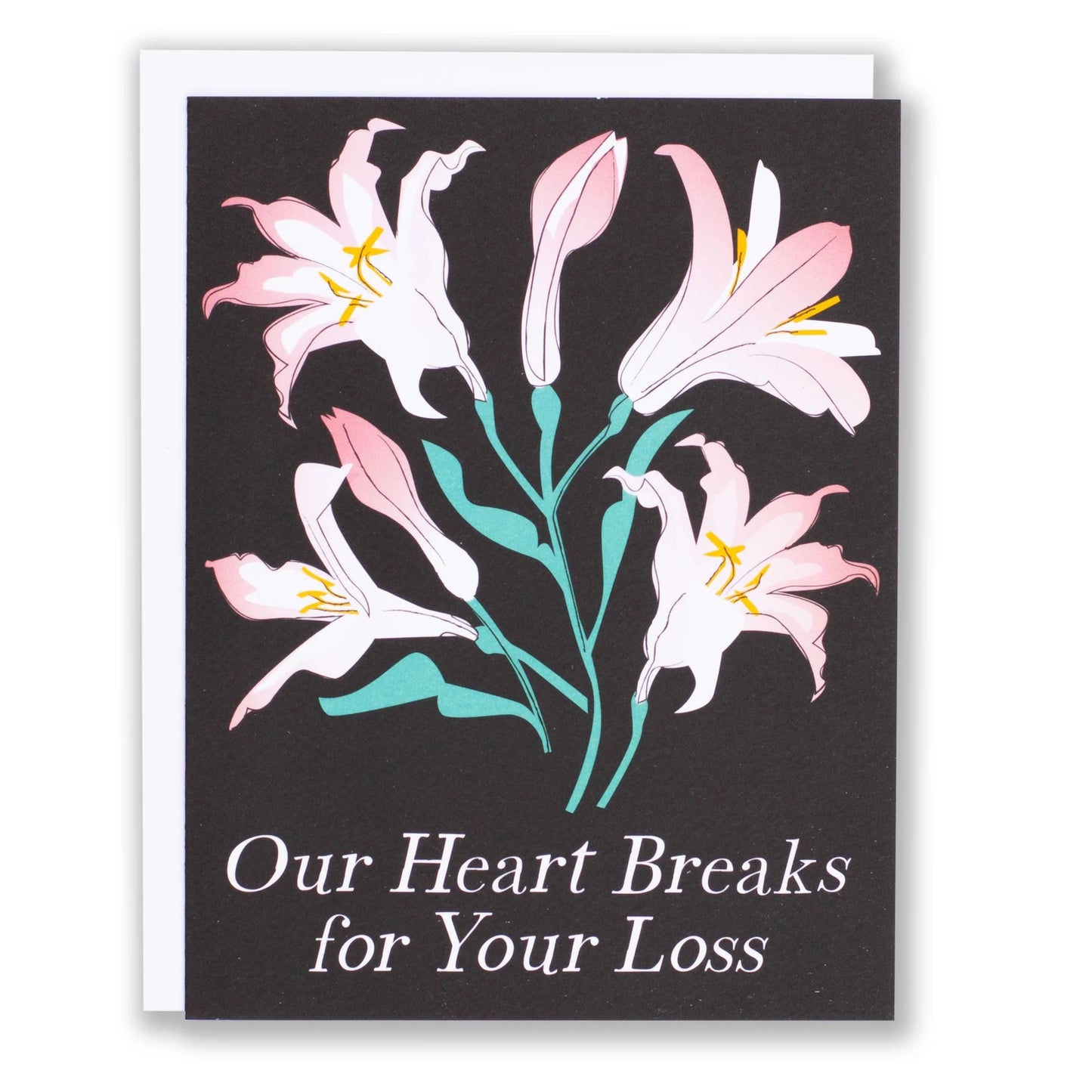 Card: Sympathy - Lilies