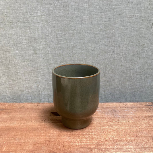 Ceramic Pot - Green Foot