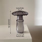 Bud Vase - Coloured Glass Mushroom