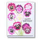Card: Birthday Happy Pansy