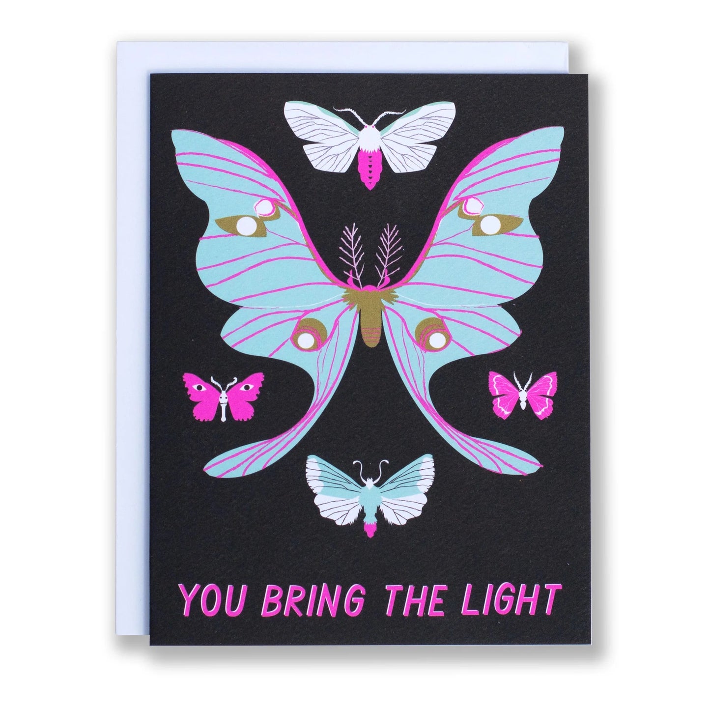 Card: You Bring the Light Moth