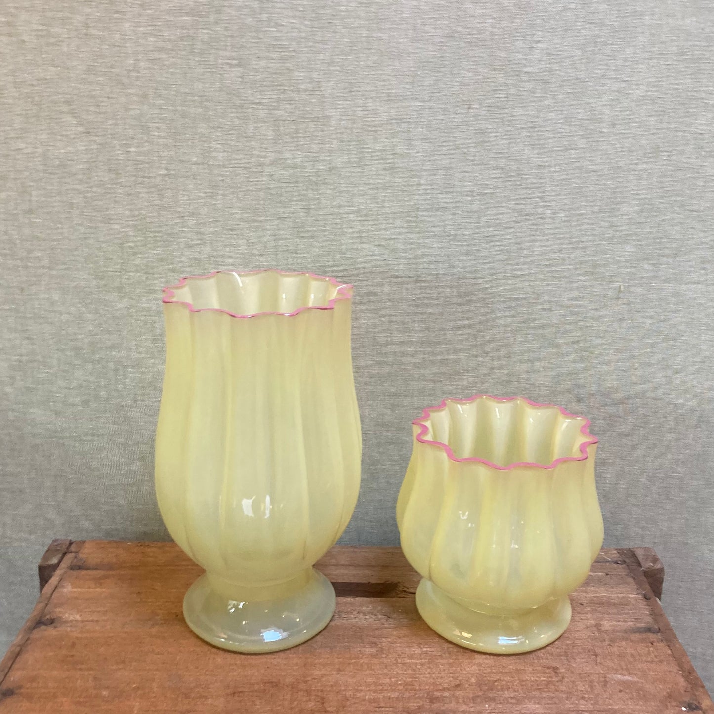 Yellow Ruffle Vase