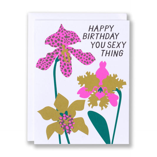 Card: Happy Birthday - Sexy Orchid