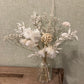 I FIORI Dried Everlasting Garden Vase - White