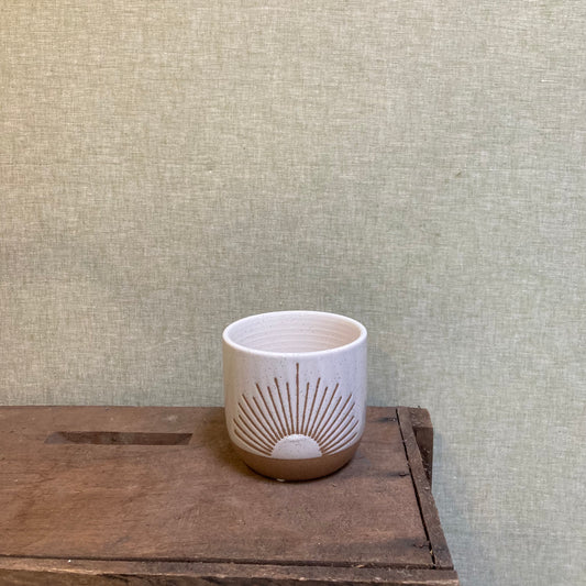 Ceramic Pot - Sunburst